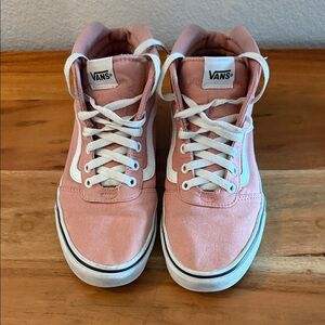 Rose pink women’s Vans high tops 9
